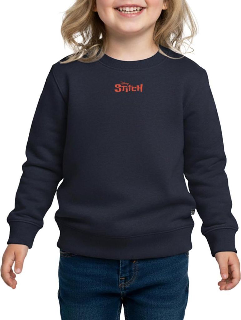 Lilo & Stitch | Stitch Mit Surfbrett Kinder/Teenager Premium Pullover, 134/140 (8 Jahre), Navy