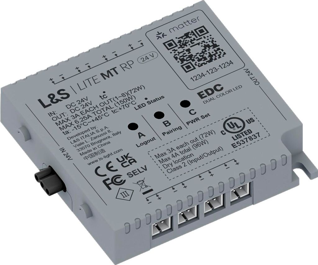 L&S MEC Lite RP Steuermodul Matter DualColor 24 V/DC für Produktbild 