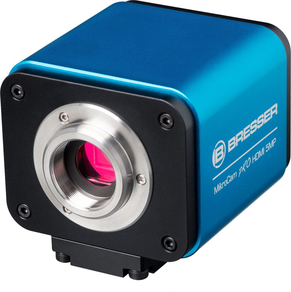 Bresser Mikroskopkamera 5MP HDMI mit Full HD Livebild, SD-Kartenaufnahme, WiFi, Bildschirmmenü, C-Mount, inkl. Software MikroCamLabII