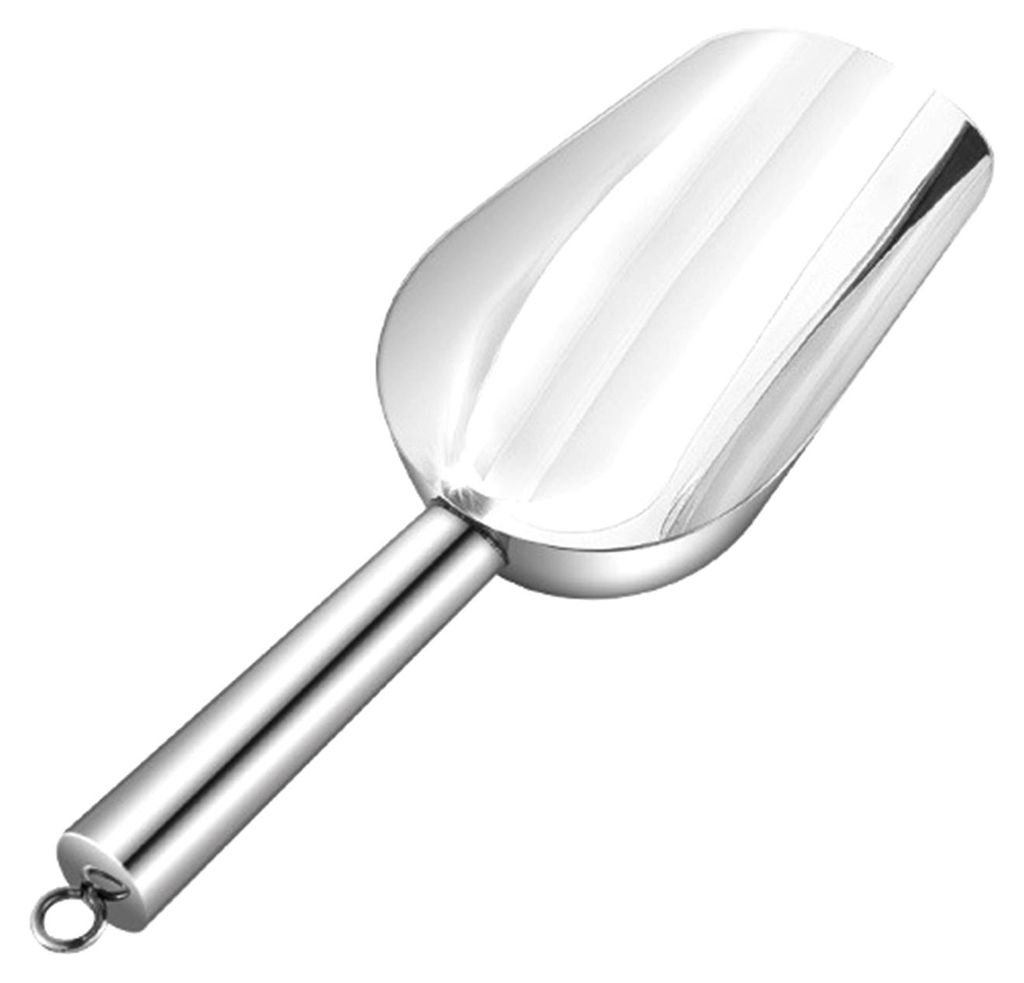 Mehrzweckschaufel aus Edelstahl, robust, für Eis, Futter und Tierfutter, rostbeständig und leicht zu reinigen, ideal für Küche, Grill und Tierf...