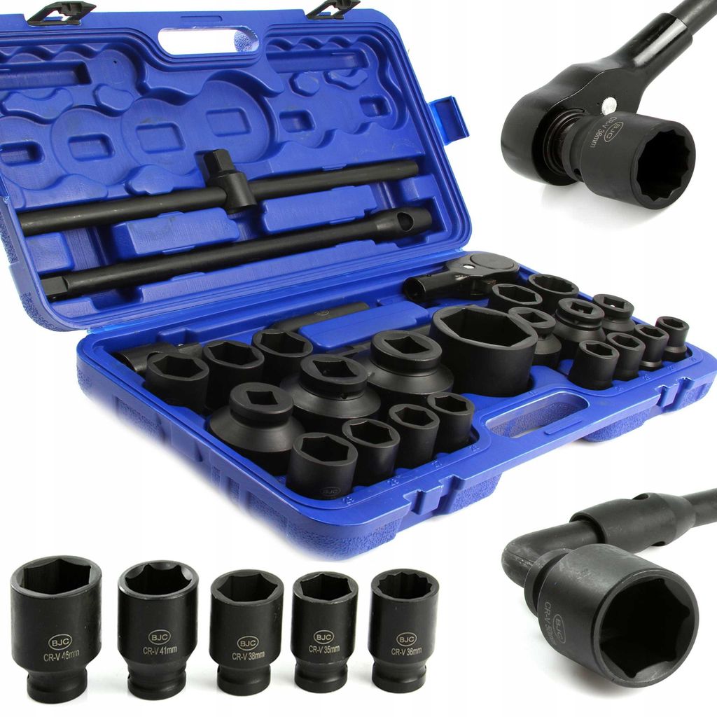 BJC Nástrčné rázové hlavice 26ks, 3/4", 1" M58248 Obrázek produktu 