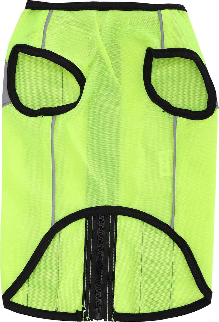 Pet Night Safety Clothing Leuchttich Jacke Leicht reflektierendes Weste Reißverschluss für Hundefluoreszenz Grün m