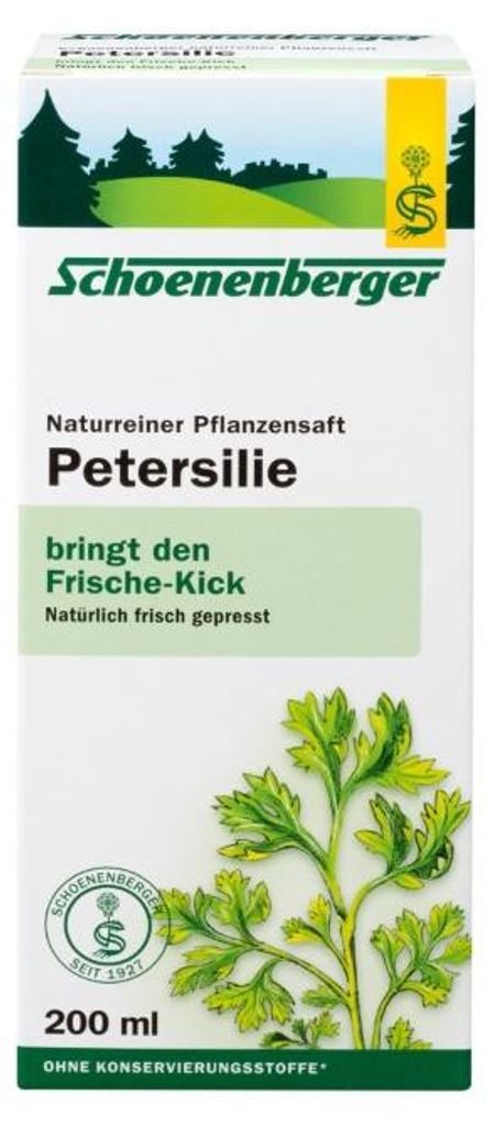 Schoenenberger Naturreiner Pflanzensaft Petržlen, 200 ml Obrázok produktu 