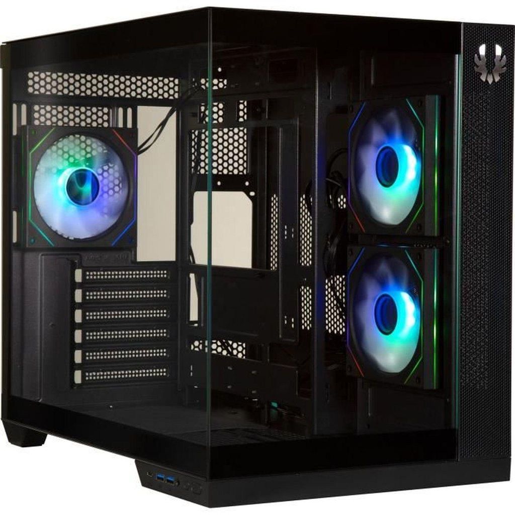 Triton Cube PC-Gehäuse – ATX – Schwarz – Gehärtetes Glas – USB-C und A-RGB