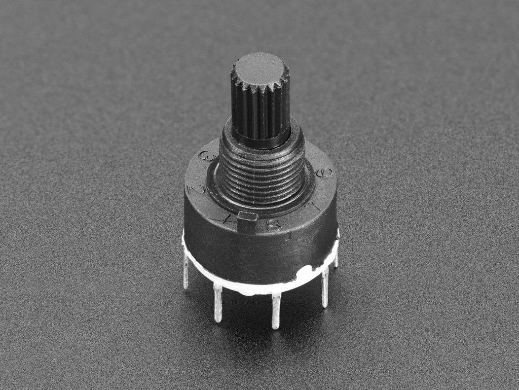 Adafruit Mini 8-Way Rotary Selector Switch SP8T with T18-Size Shaft