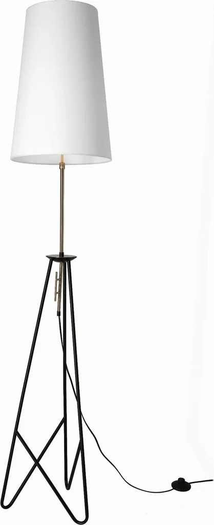 Lampadaire de lecture design TAFLO trépied noir E27 pour coin bureau