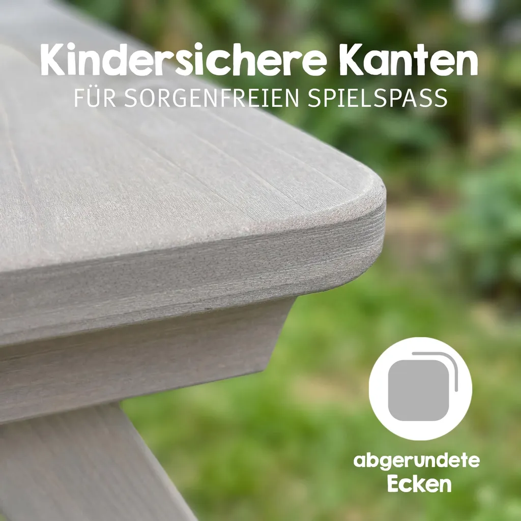 Mobilier jardin enfant stable et durable pour solution extérieure roba