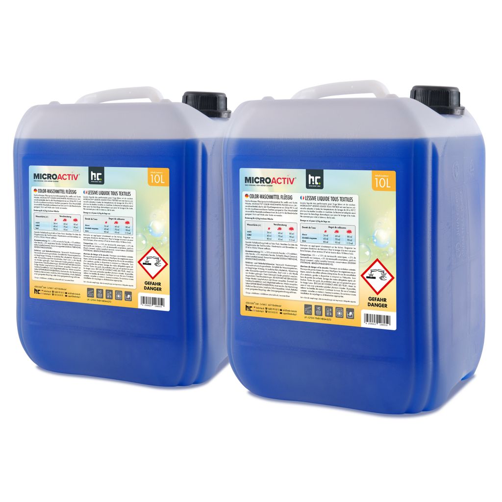 2x 10 L Microactiv® Color Waschmittel flüssig Produktbild 