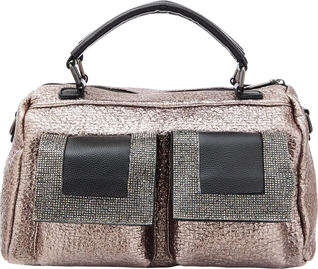 Borsa da Donna NAEMI Grigio Scuro: Vera Pelle e Design Elegante
