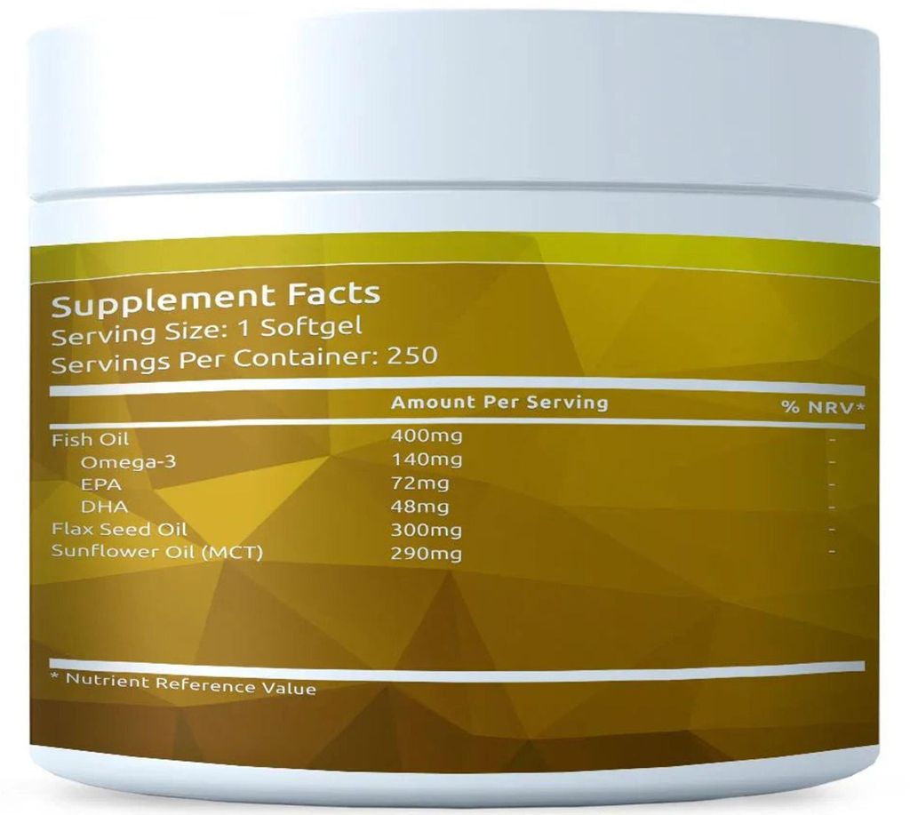 Omega 3-6-9 1000 mg, 250 mäkkých kapsúl Obrázok produktu 