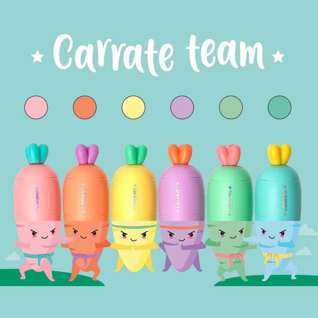 LEGAMI HC0001 Textmarker im 6er-Set - Carrate Team Produktbild 5