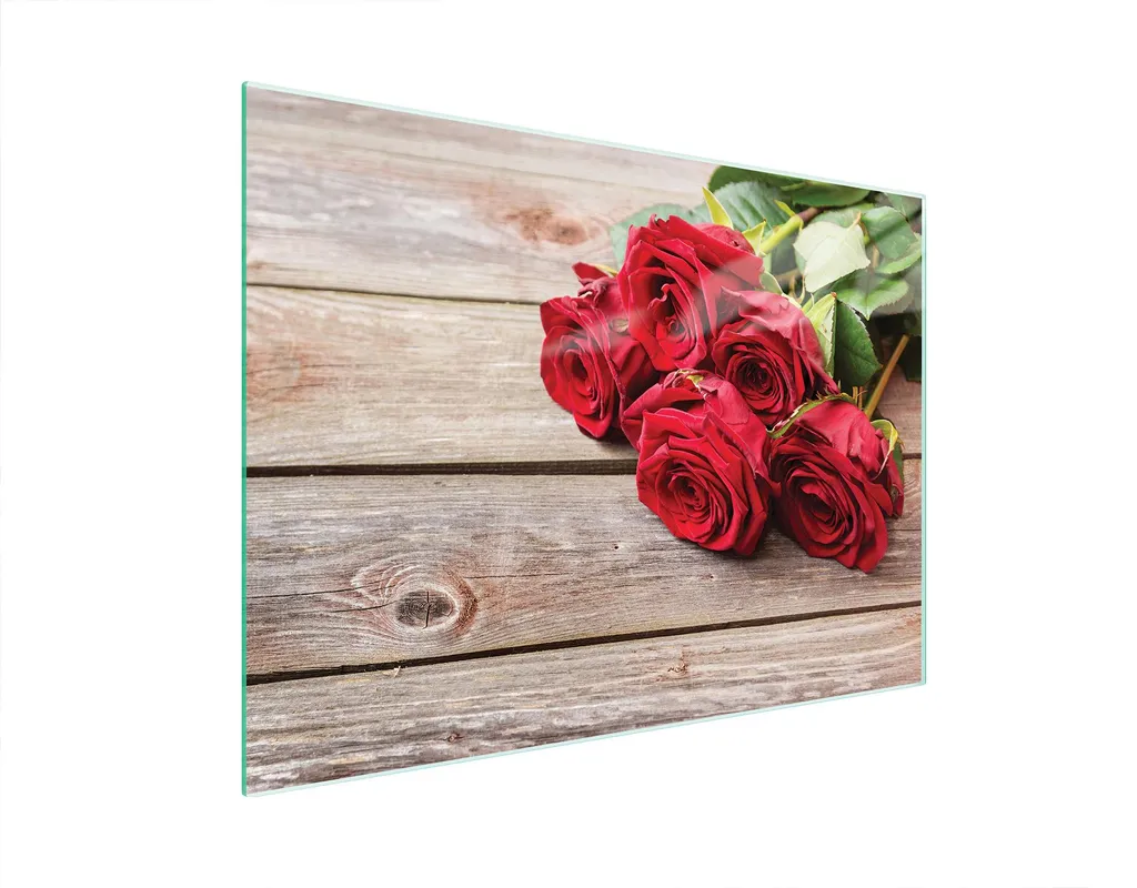 Idea Regalo Cucina: Tagliere Vetro 40x30 Rose Elegante e Sicuro