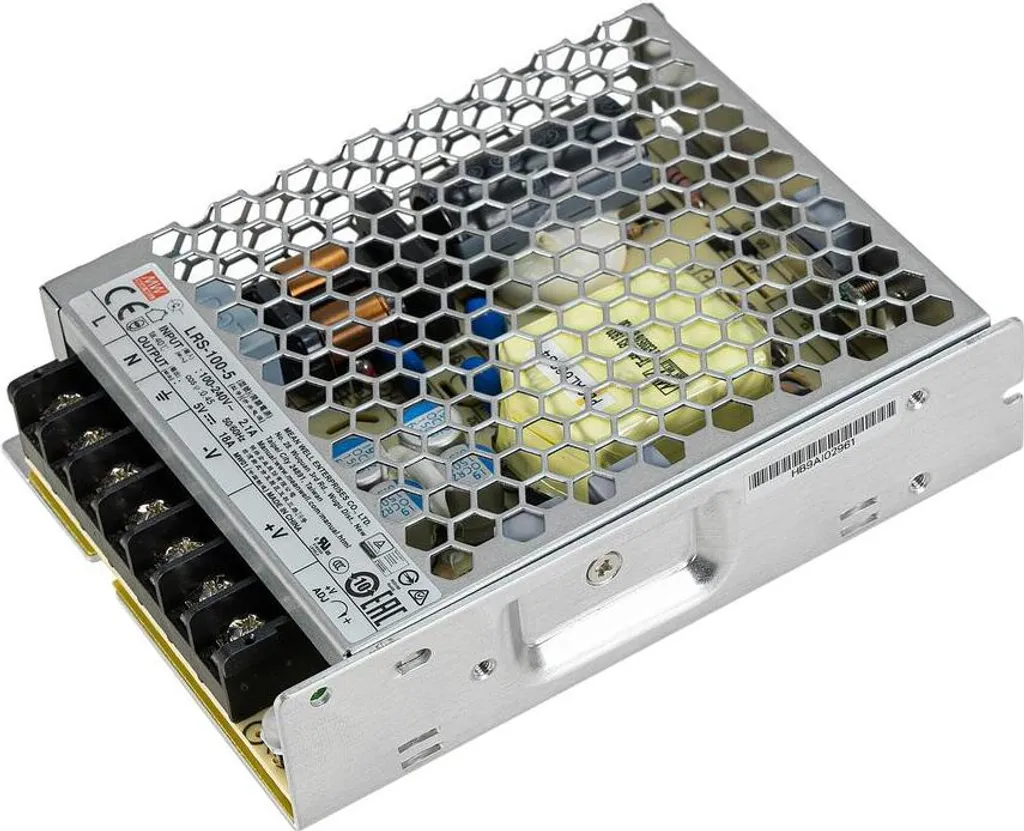 Alimentatore Switching Mean Well 90W 5V 18A LRS-100-5 | Elettronica Professionale