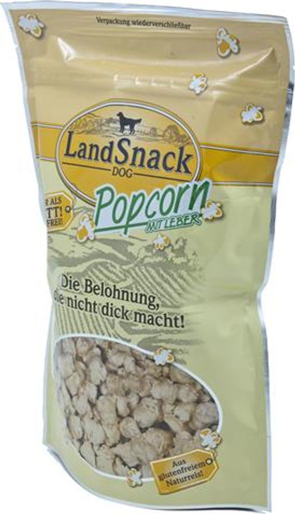 Landfleisch LandSnack Für Hunde Popcorn Mit Leber, Snacks, Produktbild 
