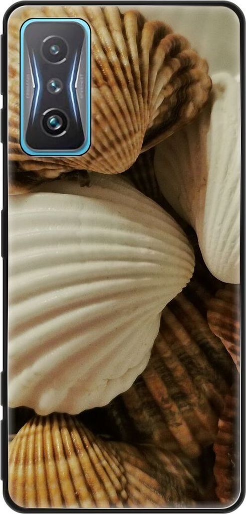 König Design Hülle kompatibel mit Xiaomi Redmi K50 Gaming Kunststoff Soft Handyhülle - Handy Case Muscheln