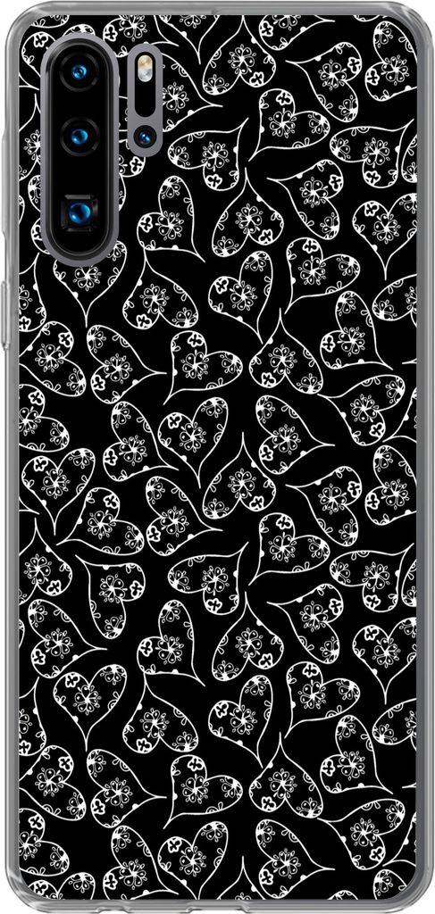 MuchoWow Handyhülle Schutzhülle Hülle für Telefoonhoesje Huawei P30 Pro Mädchen - Herz - Blumen - Muster - Mädchen - Kinder - Baby Silikon ...