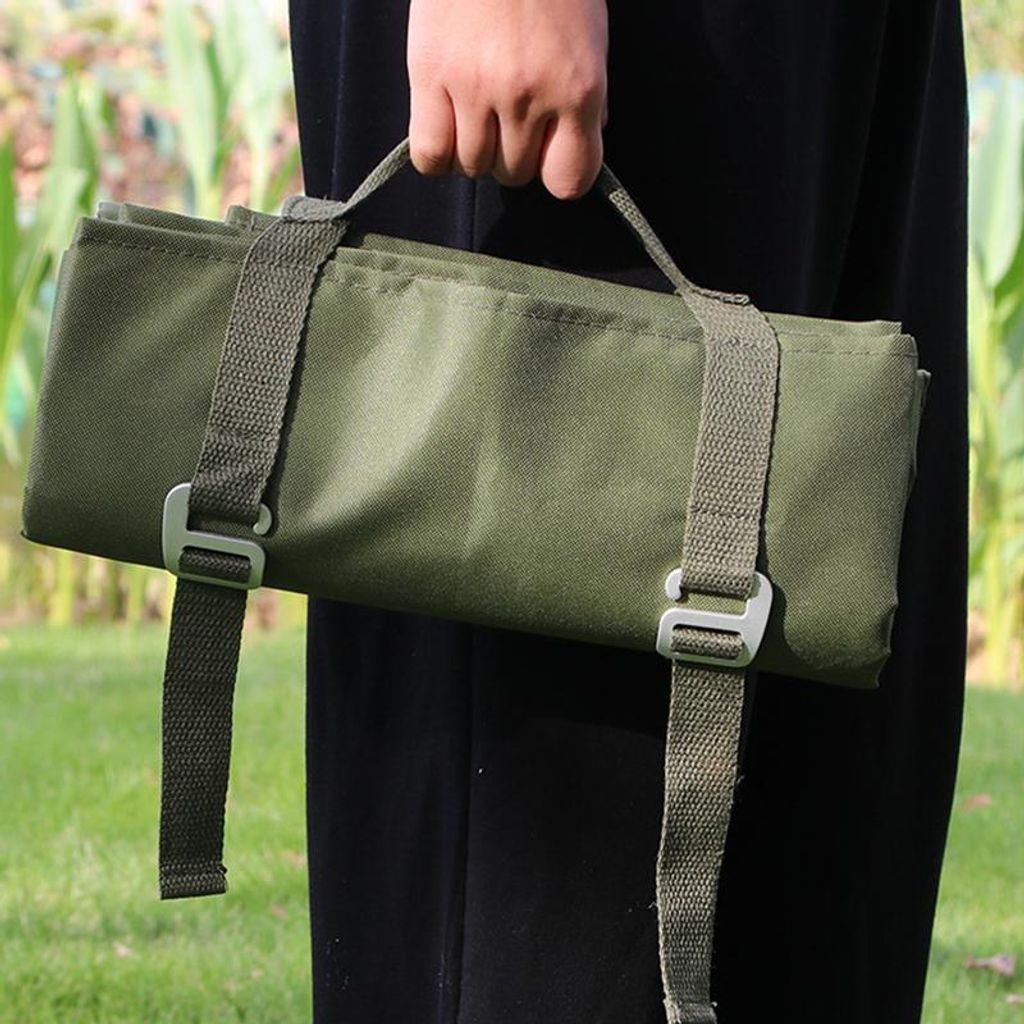 600D Wasserdichte Picknickdecke 145x200 cm, groß für 3-4 Personen, Outdoor Camping, Strand, Reise, Tarp Matte, Farbe: Armeegrün