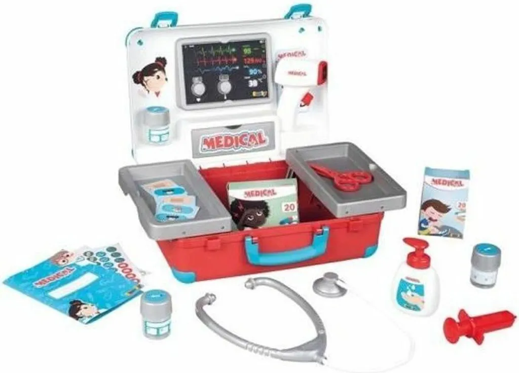 Coffret Médical Smoby 15 Accessoires pour Apprentissage Ludique