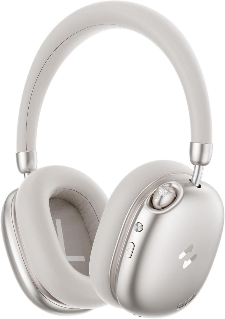 Over-Ear-Kopfhörer mit aktiver Geräuschunterdrückung, LHDC Bluetooth 6.0 Hi-Res mit 5 Mikrofonen, ENC, 100 Stunden Wiedergabezeit und Spatial Audio