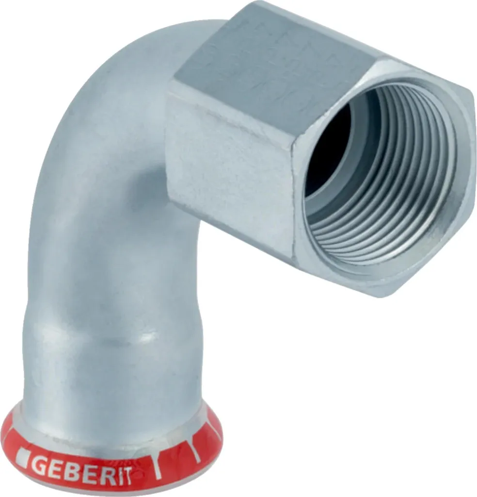 Geberit Mapress Gomito 90° d28mm Rp1 Acciaio al Carbonio Zincato 21662