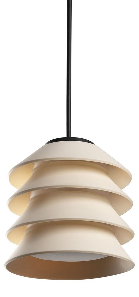 TOBA Pendelleuchte mit Baldachin beige
