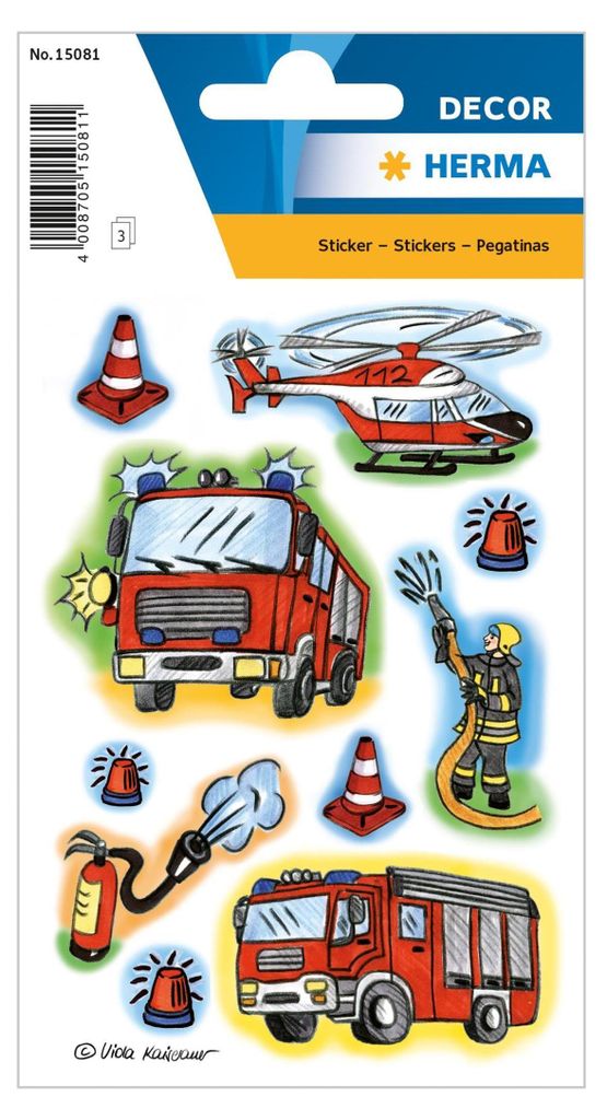 HERMA Fire brigade, 30 kusů, Vícebarevný Obrázek produktu 