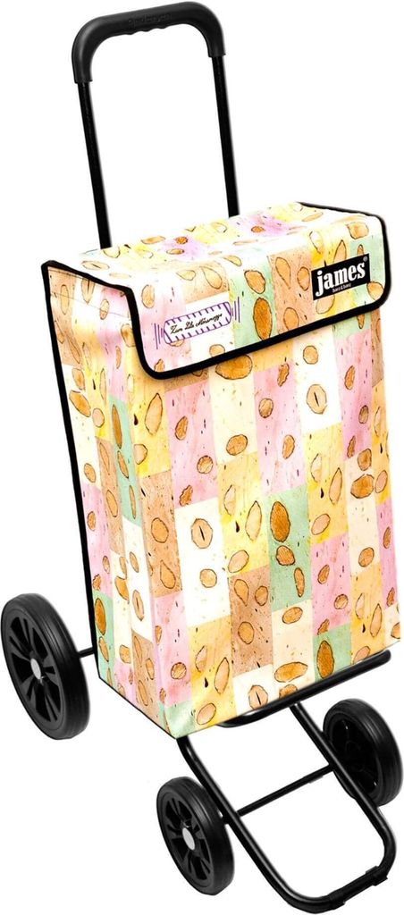 James Einkaufstrolley - NOUGAT - stabiler Einkaufswagen mit individuellem Design - einfarbig: beige in Ausführung: Quattro-4Raeder