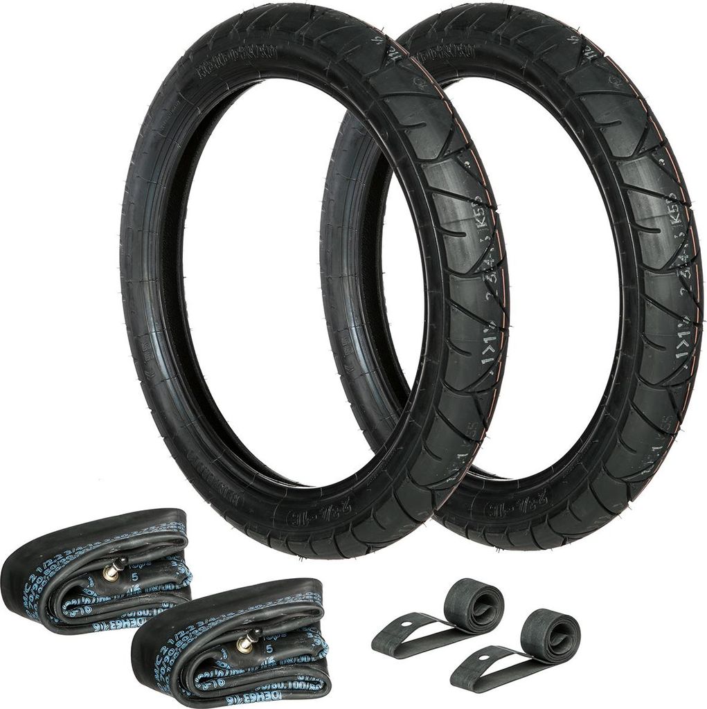 Set: 2x Reifen 2.75 x 16 Heidenau K55 + 2x Schläuche + 2x Produktbild 