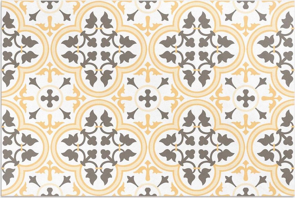 Portugiesische Fliesen im Sommerstil – Vinylteppich – 120x180 cm – Outdoor Teppich – Terrasse – Wetterfest – Modern