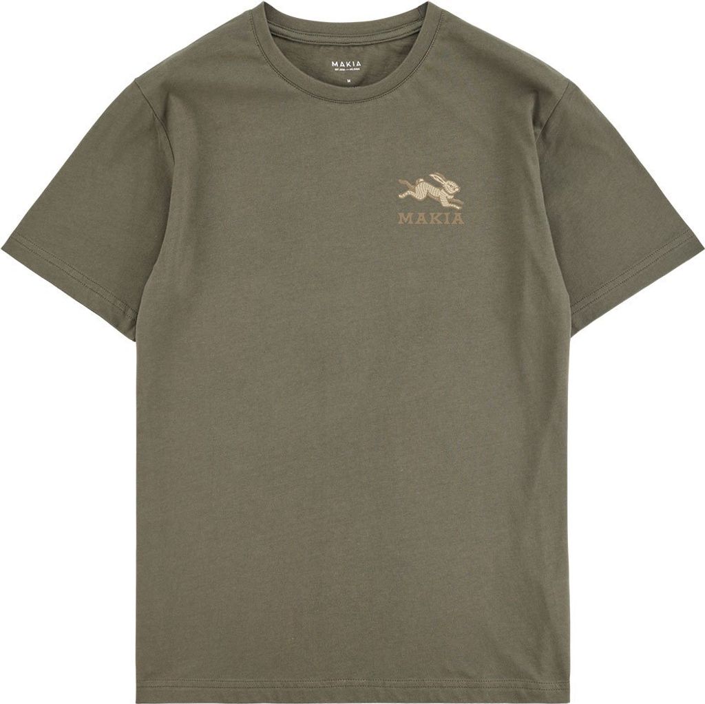 Makia Bunny Kurzarm-t-shirt Grün L Mann Grün L