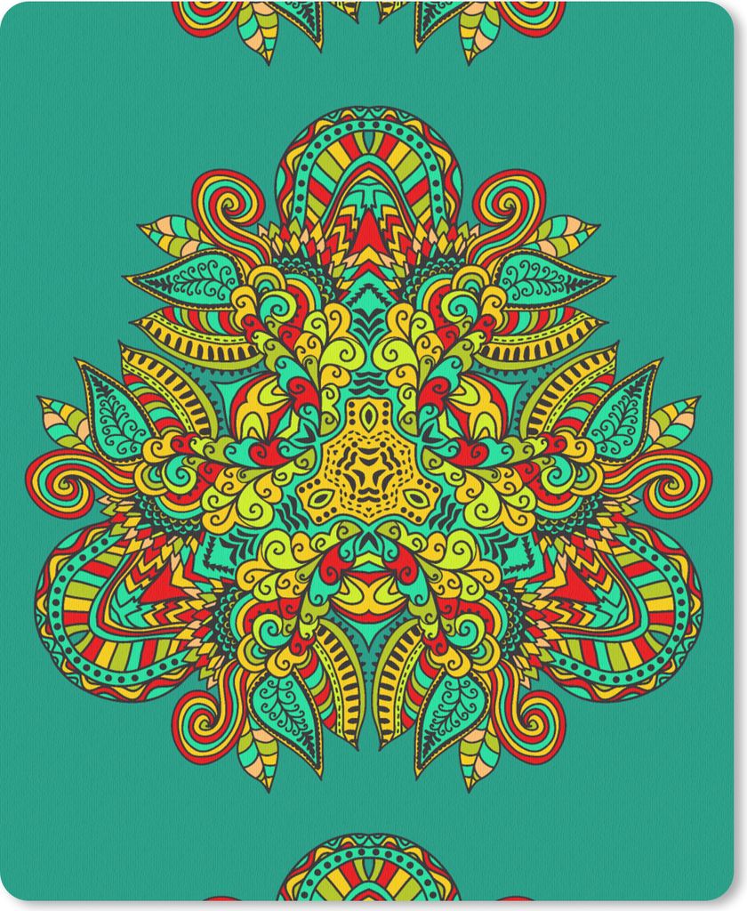 MuchoWow Mauspad Mousepad Muster - Locken - Folklore 30x40 cm - Mousepads - Maus Mat - Pad - Mausunterlage - Mausmatten