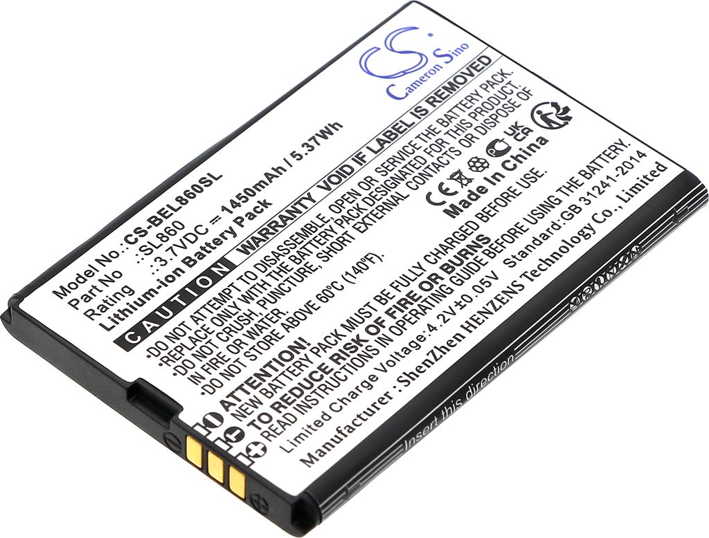 TECHTEK Batteria compatibile con [Bea-fon] SL860 Touch, Immagine del prodotto 