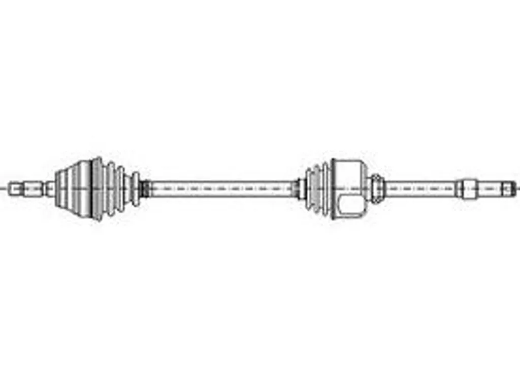 Arbre d'entraînement METELLI 17-1024 - Cardan OE 3273GE pour Peugeot 407