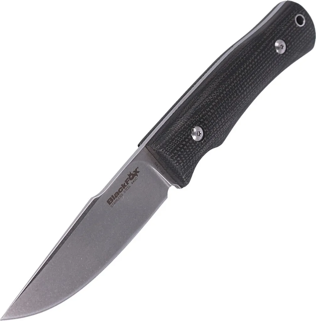 Couteau à lame fixe FOX Black Explorator en acier 440C stonewashed - 5