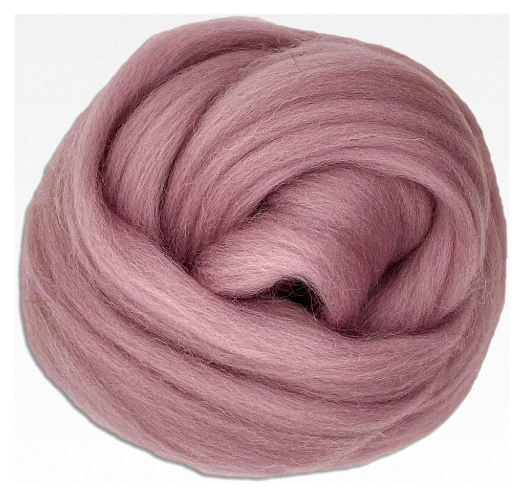 Wooliny 30 g Filzwolle aus Wolle | 35 Auswahl (6 | Altrosa)