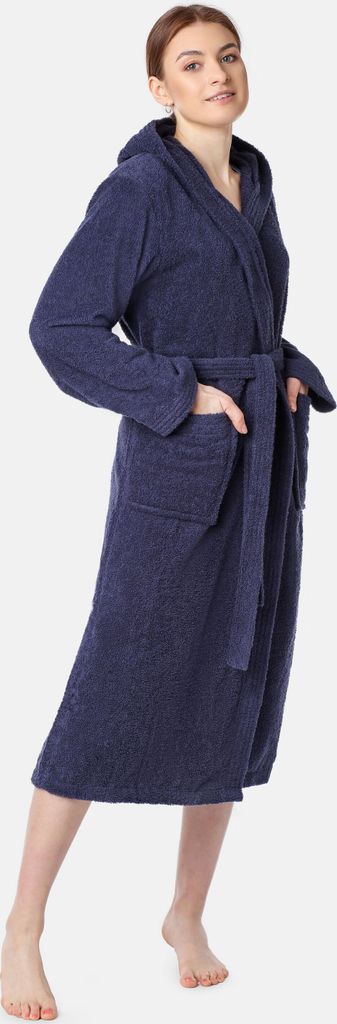 Ladeheid Damen Frottee Bademantel aus 100% Baumwolle Produktbild 2