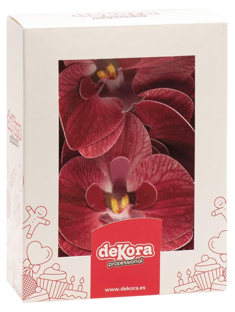Květy z jedlého papíru orchidej růžová 10ks Obrázek produktu 