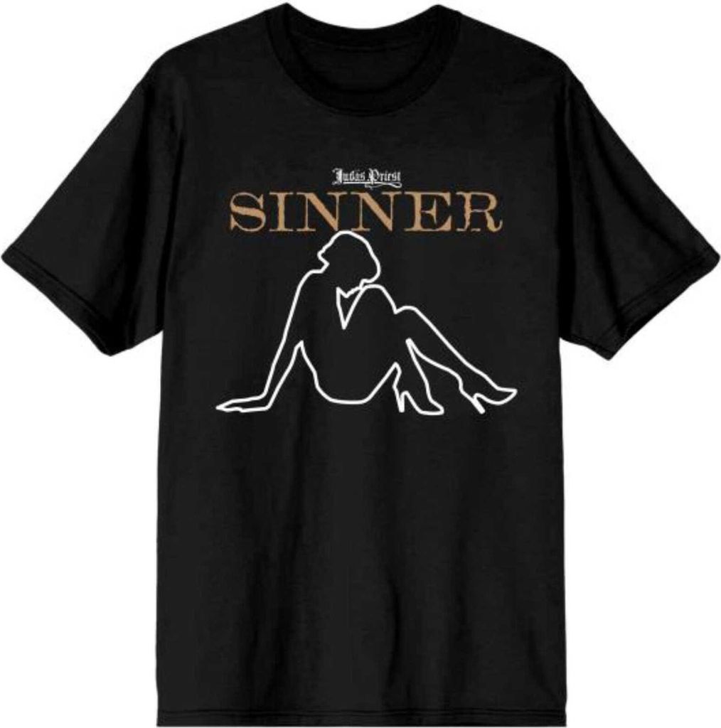 Judas Priest - "Sin After Sin Sinner" T-Shirt für Herren/Damen Uni RO2803 (M) (Schwarz)