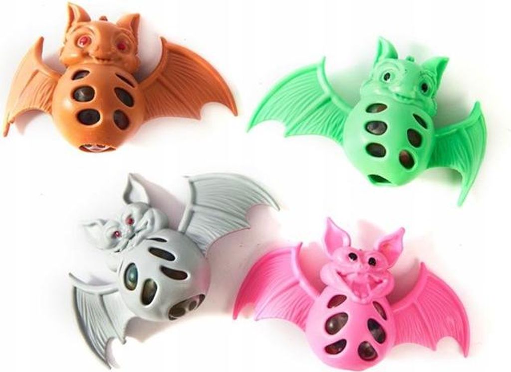 Antistress Fledermaus Quetschball - Knetfigur zum Drücken - Lustiges Spielzeug gegen Stress