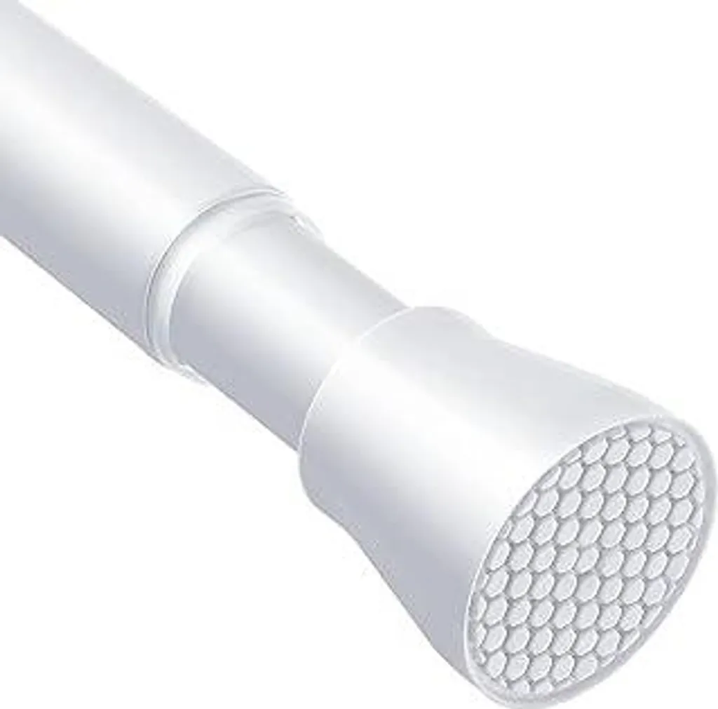 AIZESI 1 pezzo di asta per tende senza foratura 70-120 cm Asta telescopica Asta per tende regolabile Asta per tende Asta con morsetto Asta per tende da doccia Asta per tende senza foratura Bianca (diametro 22 mm) - 1