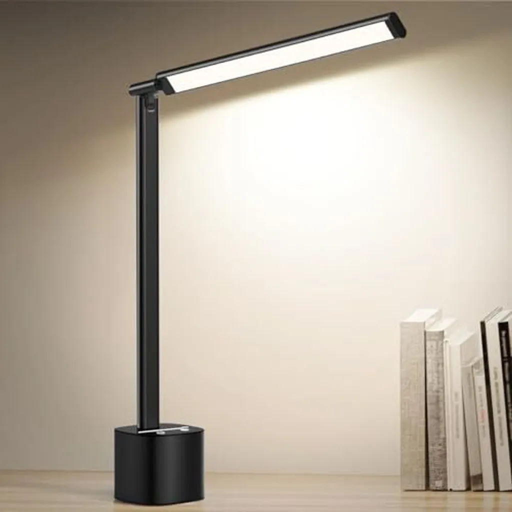 Lampada Ufficio LED 10W Ricaricabile: Batteria 5000mAh Dimmerabile