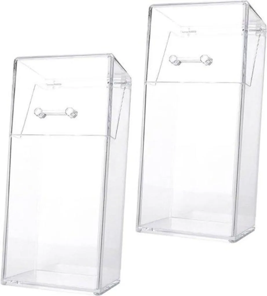 Petite trousse à pinceaux de maquillage transparente de 20 x 11 cm