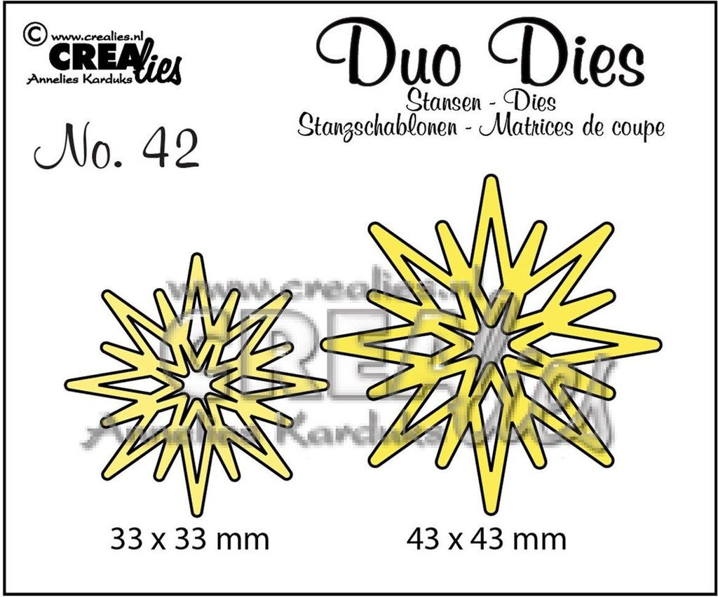 Crealies | Duo Dies no.42 Sternen