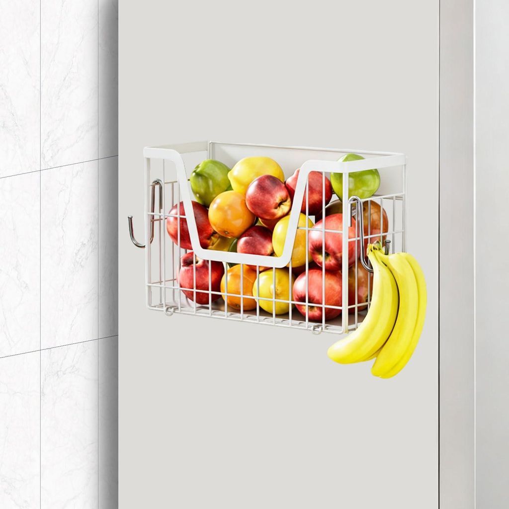 Magnetisches Kühlschrankregal für die Seite des Kühlschranks, starker magnetischer Organizer für Obst, Gemüse, Kräuter und Reinigungsmittel, ...