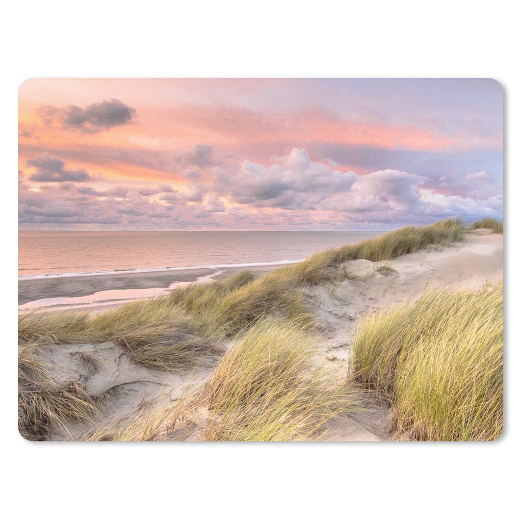 MuchoWow Mauspad Mousepad Strand - Meer - Düne - Sonnenuntergang 40x30 cm - Mousepads - Maus Mat - Pad - Mausunterlage - Anti Rutsch