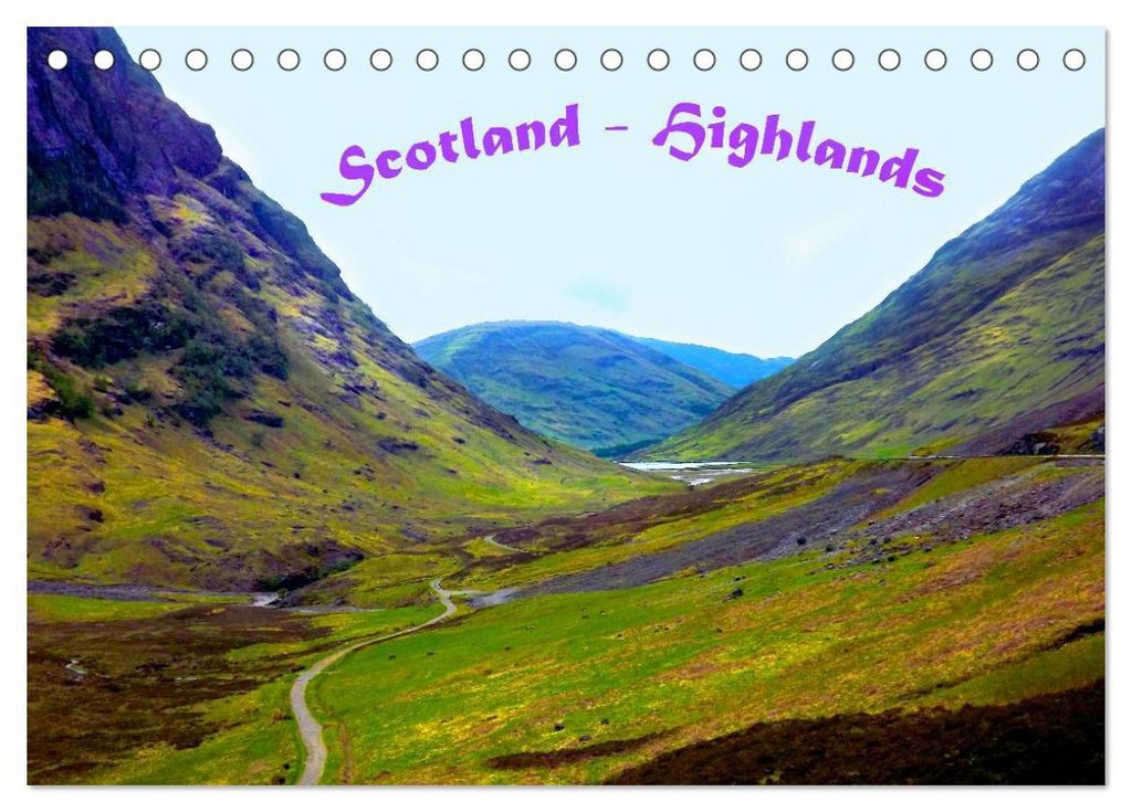 Scotland - Highlands (Tischkalender 2027 DIN A5 quer), CALVENDO Monatskalender