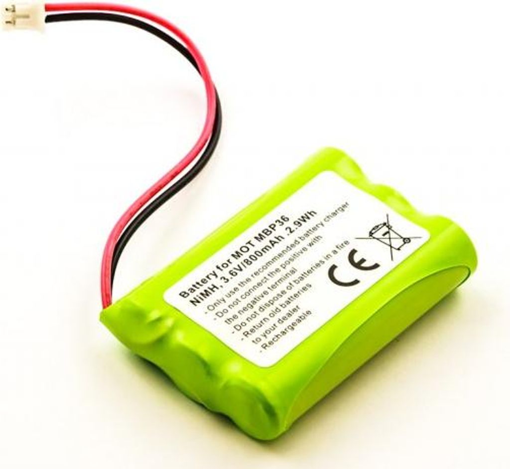 Akku kompatibel mit Motorola MBP36 / MBP33(S) – 800 mAh NiMH