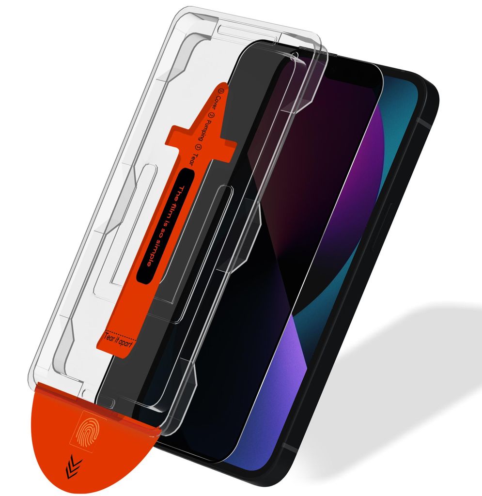 1-Pack iPhone 13 Displayschutzfolie Privacy - Gehärtetes Produktbild 