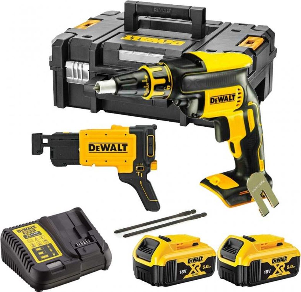 DeWalt DCF620P2K bÃ1/4rstenloser Trockenbauschrauber 5,0 Ah Produktbild 
