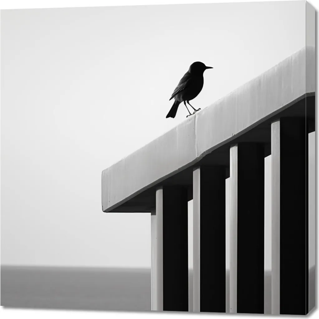 Quadro 90x90 cm Abisso solitario